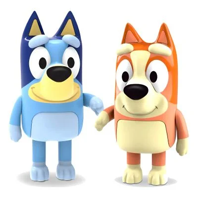 2 Bonecos Infantil Cachorrinhas Bingo E Bluey Elka