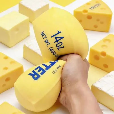 Bastão de Manteiga Squishy - Aperte e Divirta-se!