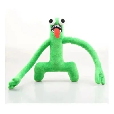 Boneco Pelúcia Verde Green Rainbow Friends Roblox 30cm Promo