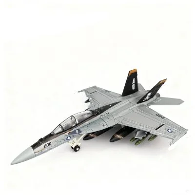 Avião de Brinquedo F-18F Super Hornet Marinha EUA - Avião Caça Militar 1:72